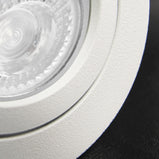LED Einbaustrahler 230V Bianco mit GU10 7W stufenlos dimmbar - Weiß rund schwenkbar 