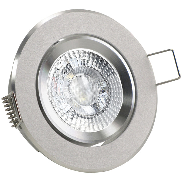LED Einbaustrahler Silber – Eckig, 5W, Dimmbar, Schwenkbar & Superflach Für Decken Und Wände