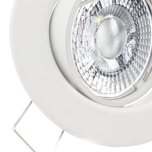 LED Einbaustrahler flach 230V Set 68mm Weiß – trendlights24 5W Spot