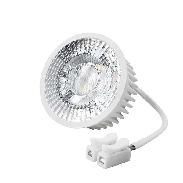 Ultraflache LED Einbauleuchte für Feuchträume - Alu matt rund, 0,5W warm  weiß, 12V IP67