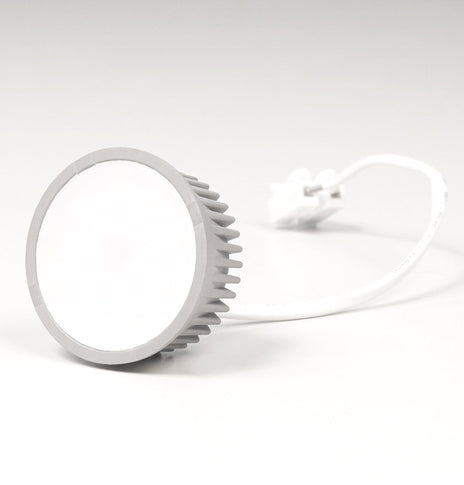 LED Einbaustrahler 230V Lucido extra flach 35 mm 5W stufenlos dimmbar - Alu Silber rund