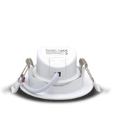 MERA LED 7W Einbaustrahler 230V Weiß rund ultra flach Einbau Spots Leuchte Rückansicht