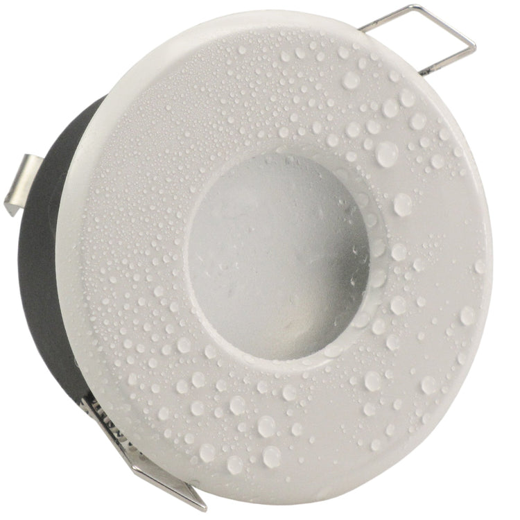 LED Bad Einbaustrahler 230V Merano IP65 für Feuchtraum GU10 9W Spot - Weiß, rund