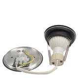 LED Aufbaustrahler Set Aufputz Leuchte 230V 4W 38-45° GU10 IP65 MILAN-L 97mm rund Schwarz Anschluss