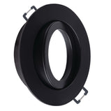 LED Einbaustrahler 230V Nero extra flach 35 mm 5W Spot - Einbauleuchte Schwarz rund