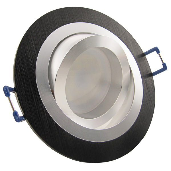 SEBSON LED Einbaustrahler Einbaustrahler Alu Schwenkbar Mit GU10 Fassung Lochdurchmesser 80mm S080y0ux