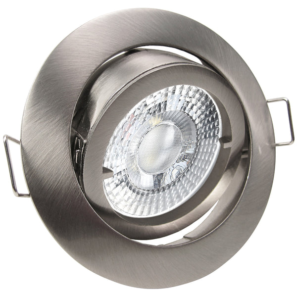 Led Einbaustrahler Edelstahl Geburstet Flach