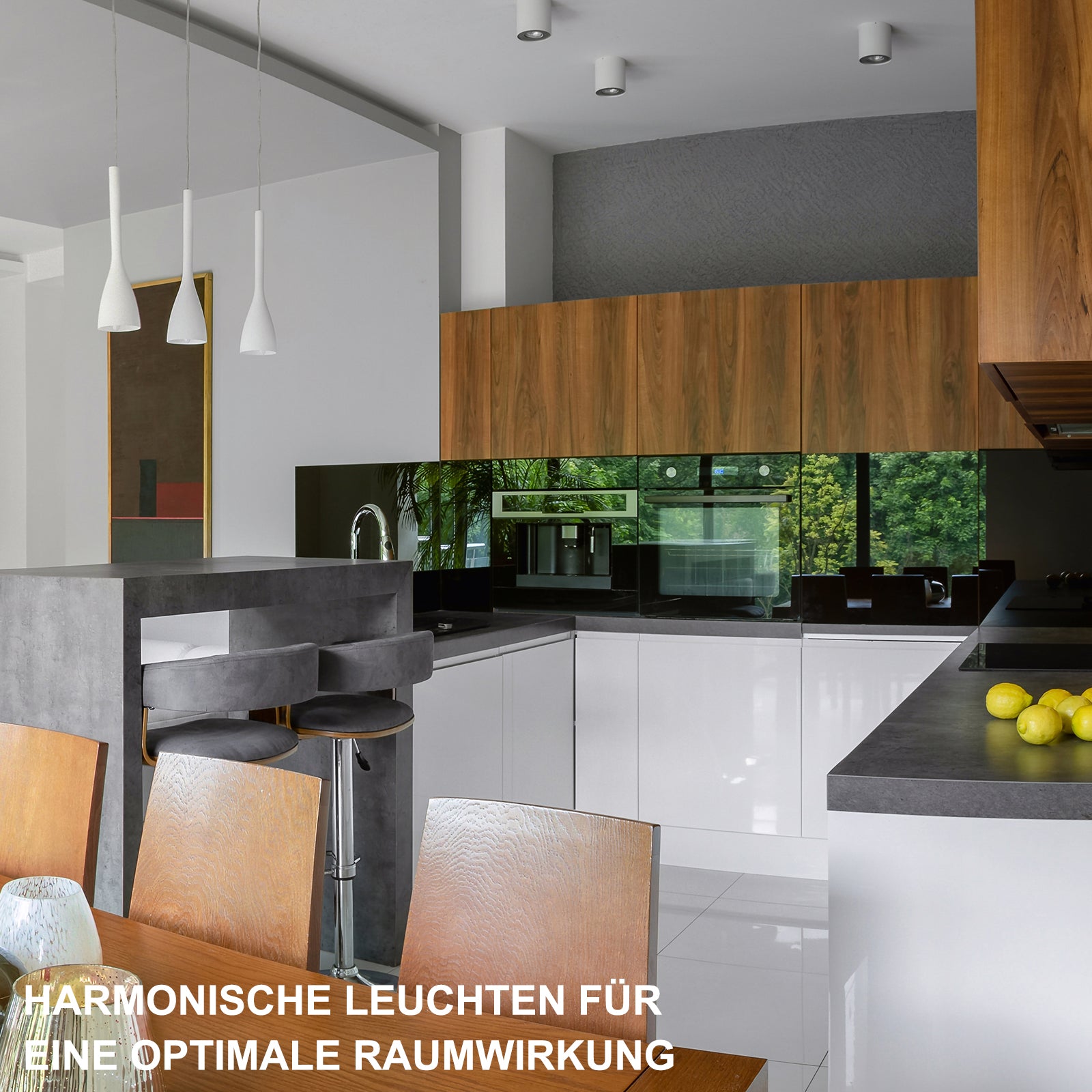 LED Aufbaustrahler Aufbauleuchten 230V Anwendungsfoto Küche
