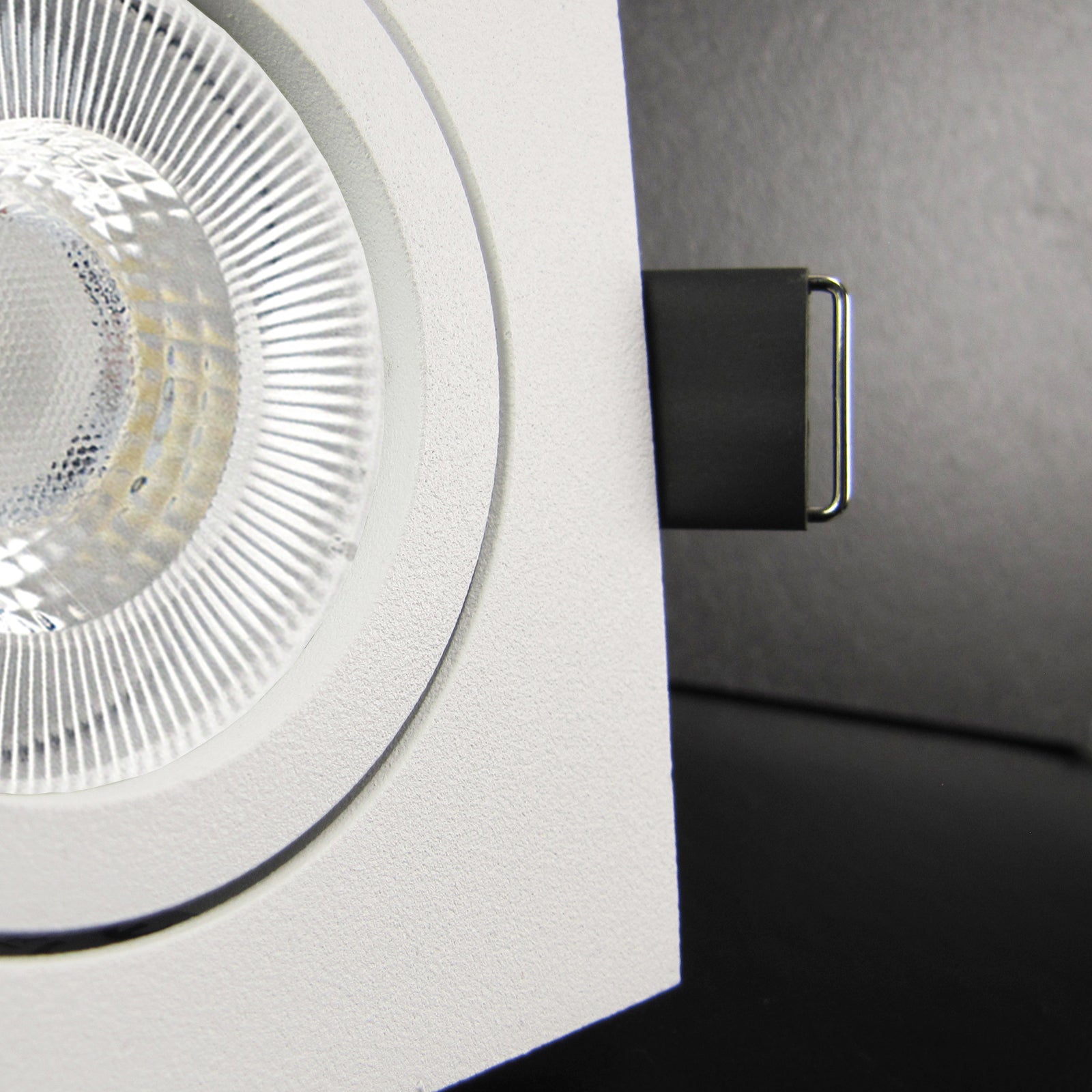 LED Einbaustrahler 230V Set Bianco GU10 7W CRI 95+ Weiß, eckig, nicht  geschwenkt