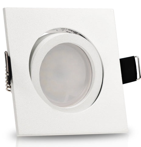 LED Einbaustrahler 230V Bianco GU10 Smart 4,7W RGBW - Weiß eckig schwenkbar 