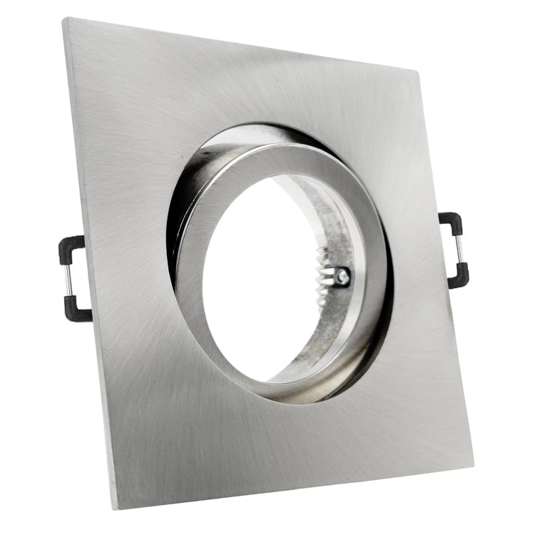 Einbaurahmen Carree-C Edelstahl ohne Leuchtmittel geschwenkt