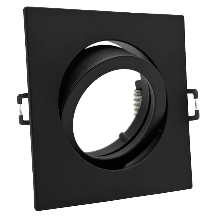 Einbaurahmen Carree-C Schwarz ohne Leuchtmittel geschwenkt