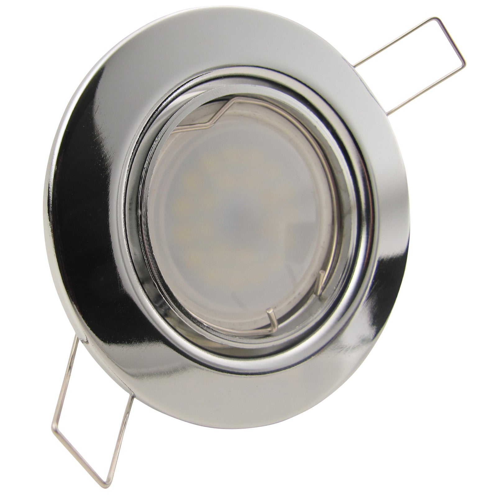 LED Einbaustrahler 230V Decora GU10 Smart 4,7W RGBW - Chrom glänzend rund schwenkbar 