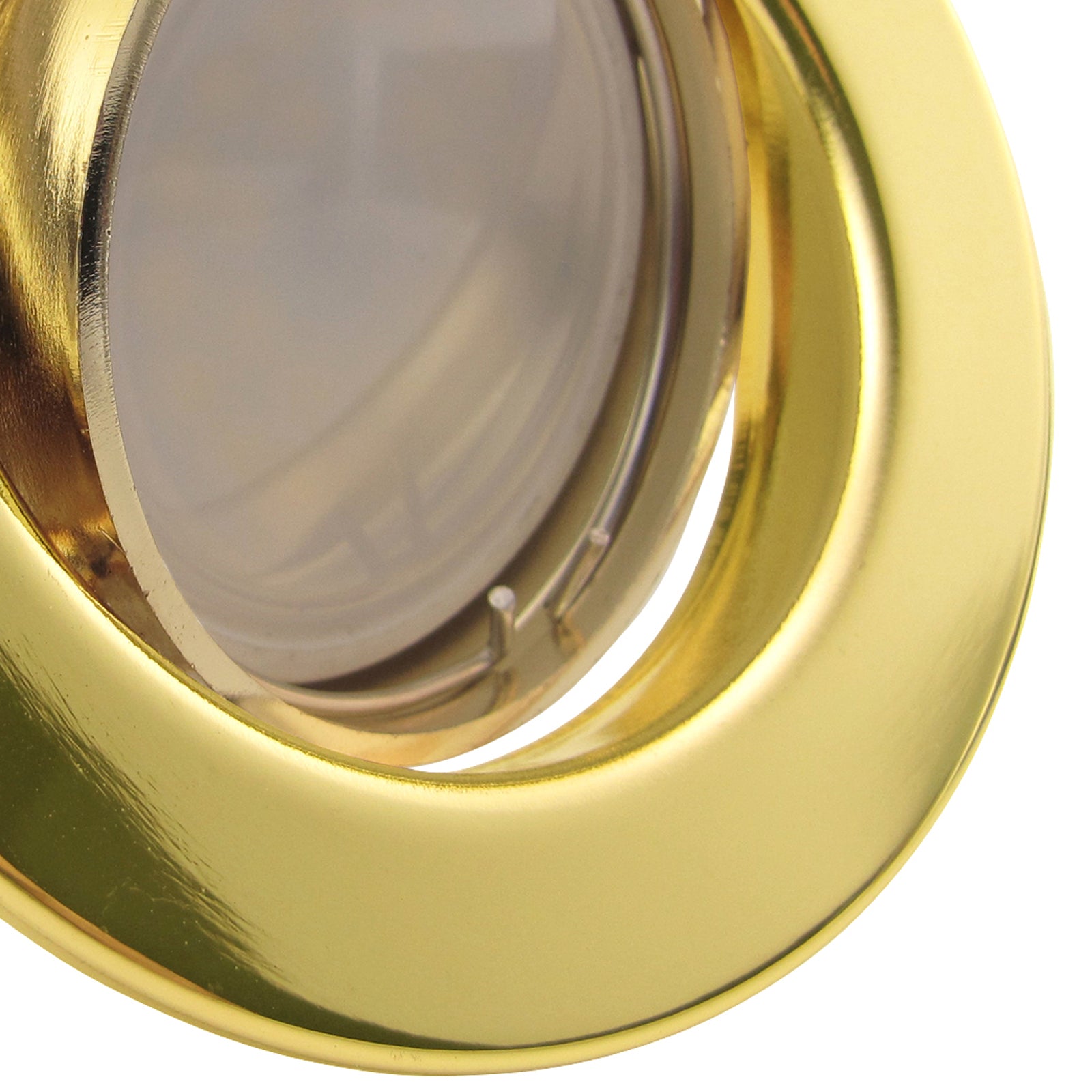 LED Einbaustrahler 230V Decora inkl. GU10 9W Spot - Gold Messing, rund, schwenkbar 