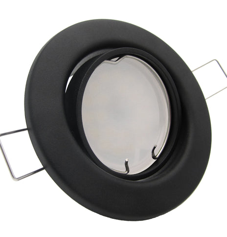 LED Einbaustrahler 230V Decora GU10 Smart 4,7W RGBW - Schwarz rund schwenkbar 