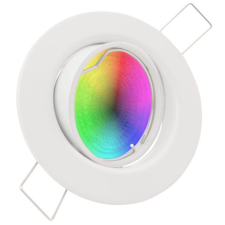 LED Einbaustrahler 230V Decora GU10 Smart 4,7W RGBW - Weiß rund schwenkbar 