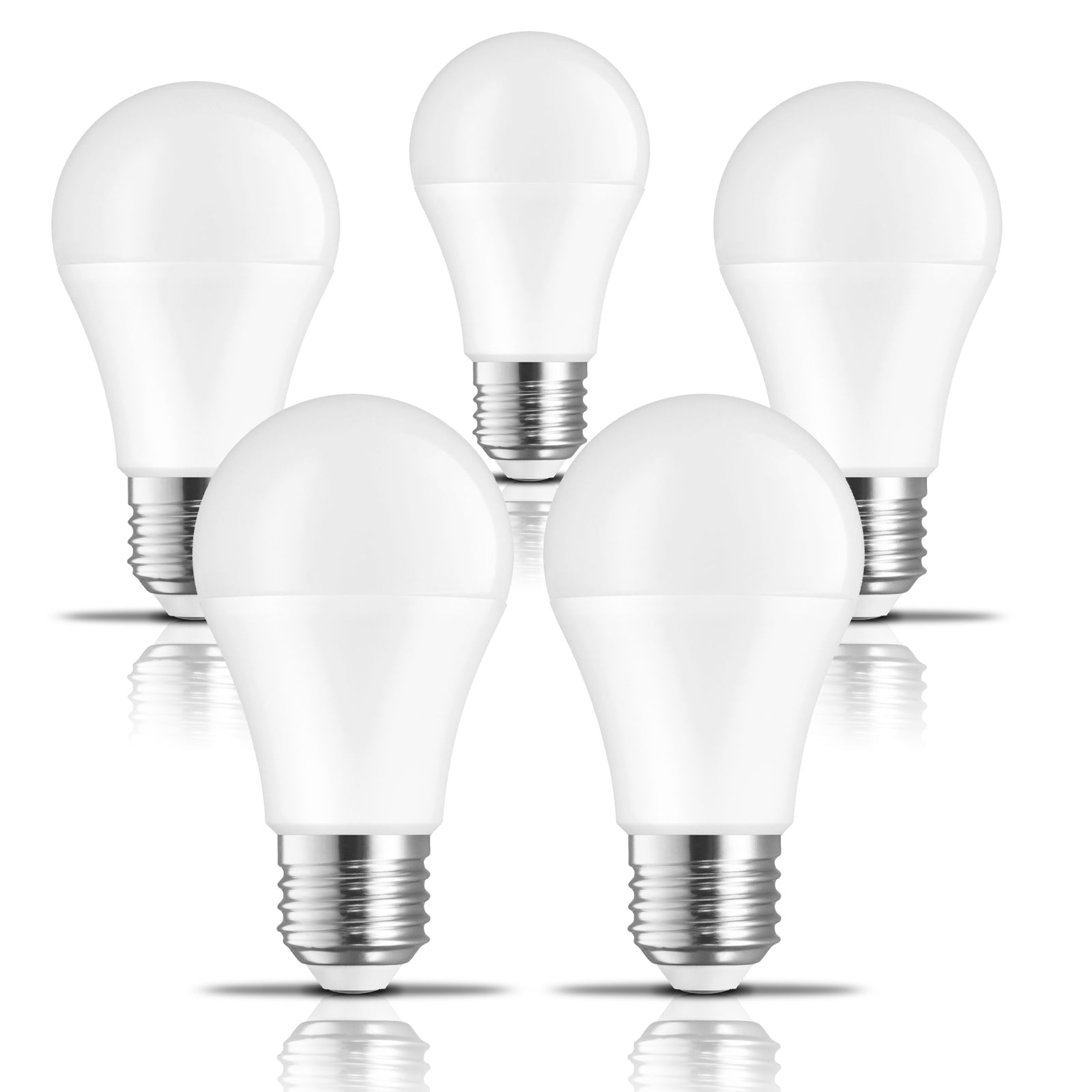 LED 230V 9W E27 Smart RGBW dimmbar WiFi Bluetooth Alexa & Google - Leuchtmittel 5er Pack