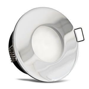 Einbaustrahler IP65 V2 Chrom rund mit Leuchtmittel