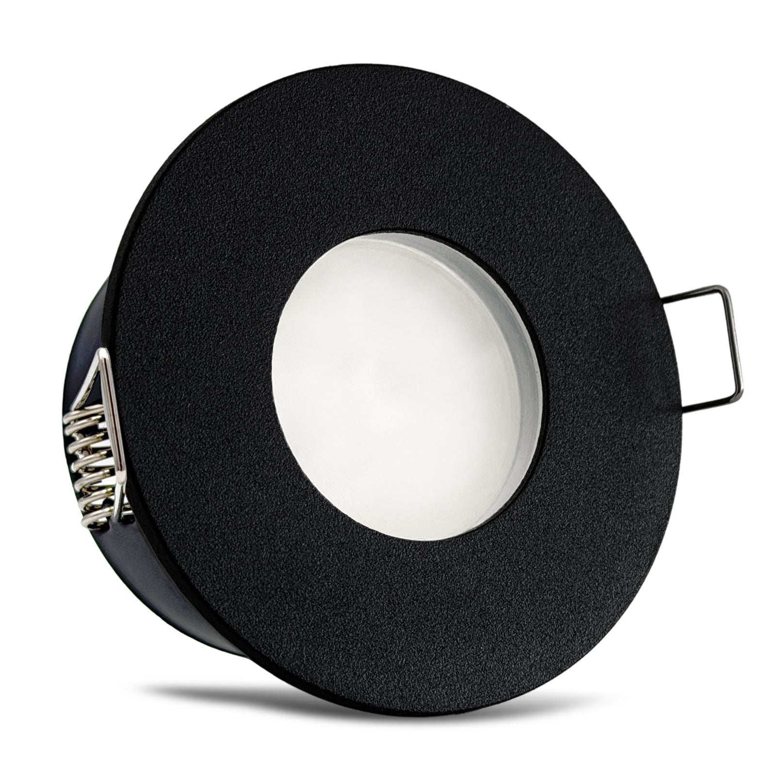 Einbaustrahler IP65 V2 Schwarz rund mit Leuchtmittel
