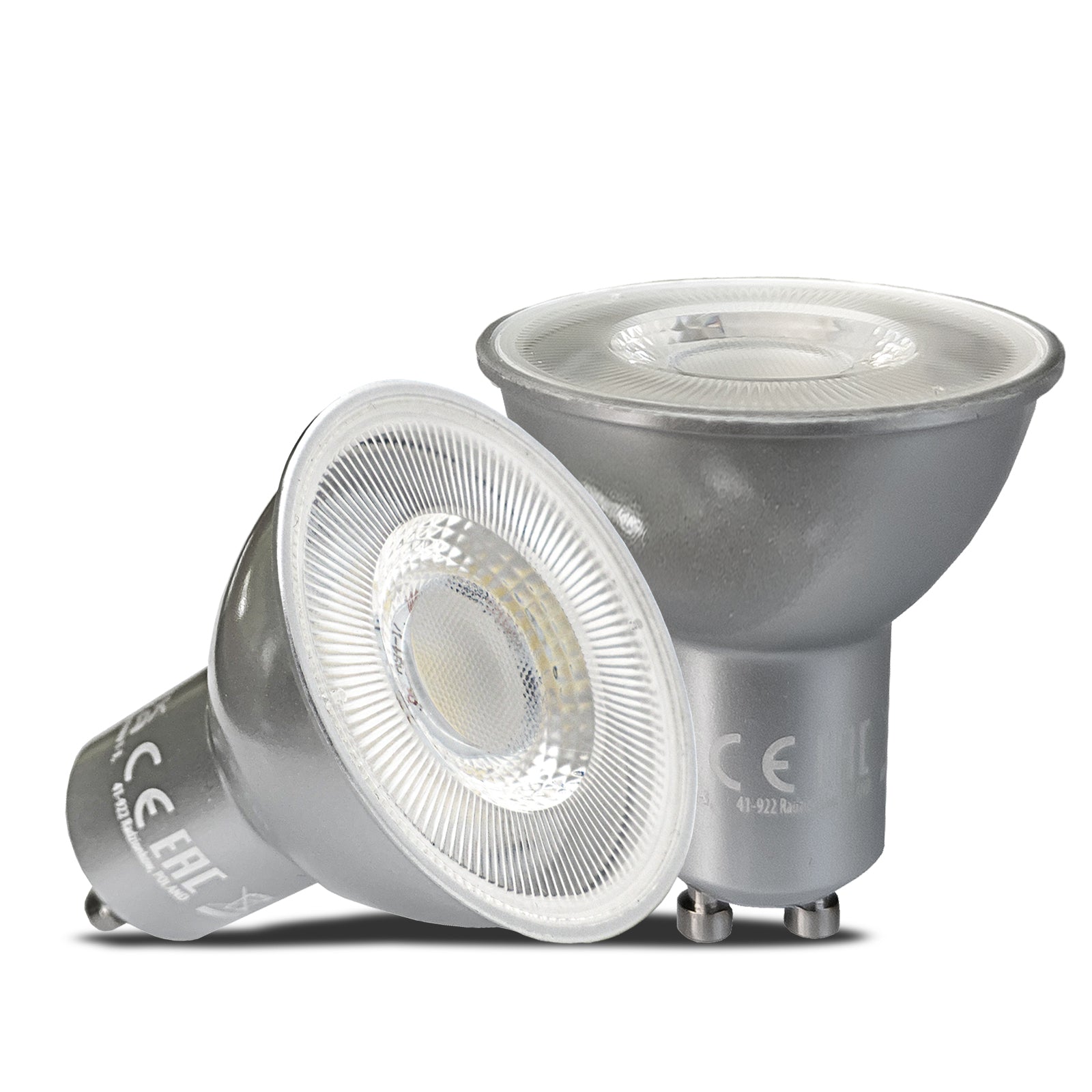 LED Leuchtmittel 7W CRI-95 dimmbar 230V MR16 GU10 Kombibild