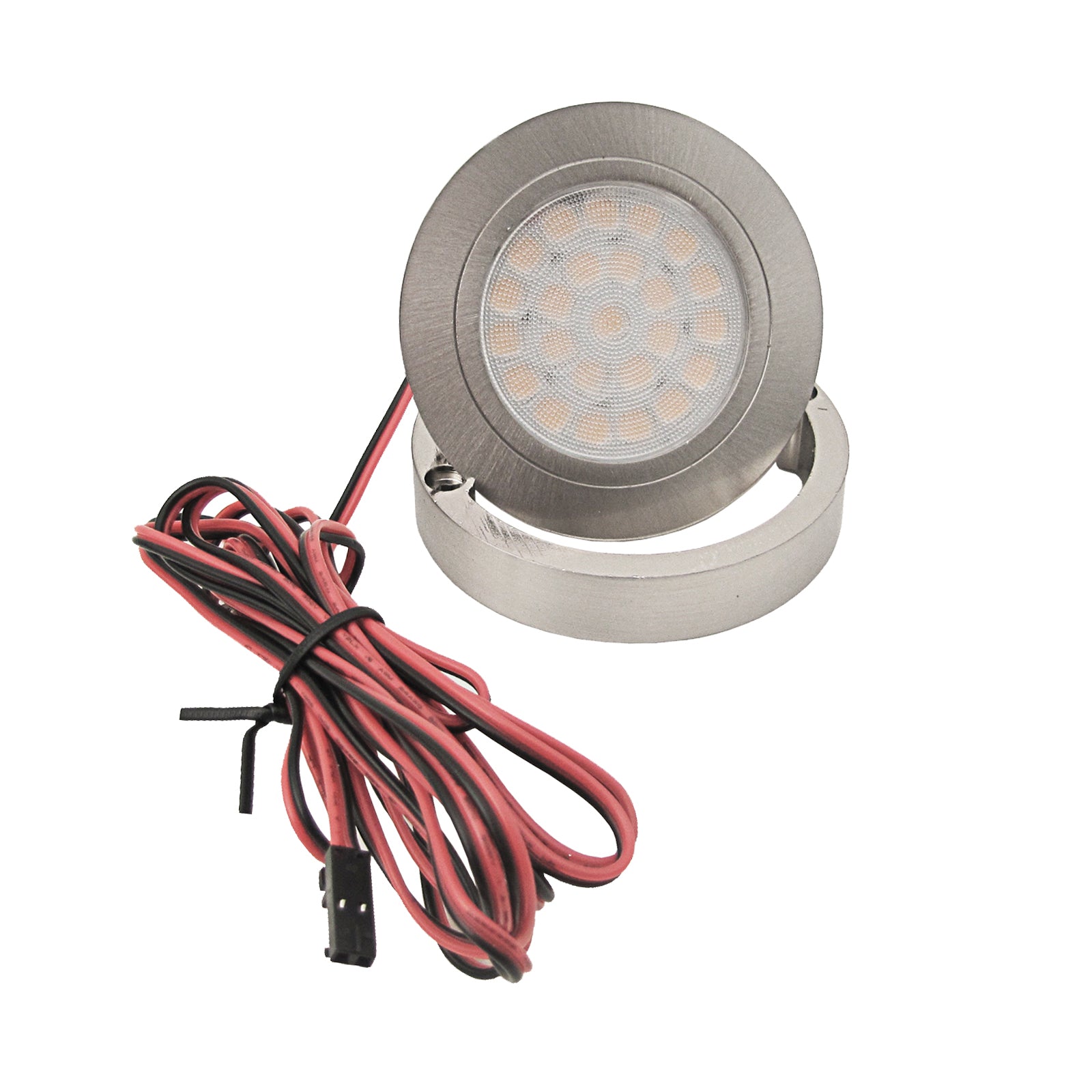 Einbaustrahler Lucca Edelstahl mit Anschlusskabel und Stecker