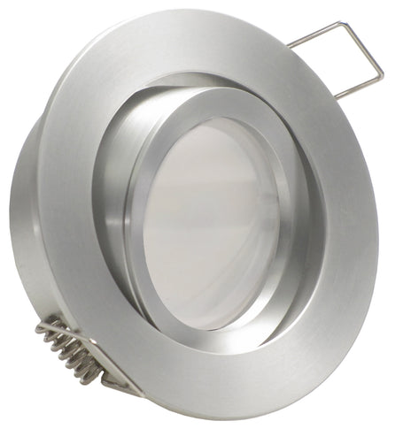 LED Einbaustrahler 230V Lucido GU10 Smart 4,7W RGBW - Silber Alu rund schwenkbar 