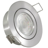 LED Einbaustrahler 230V Lucido GU10 Smart 4,5W RGBW - Silber Alu rund schwenkbar 