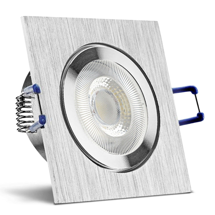 Einbaurahmen Mare IP44 Alu Silber eckig mit LED CRI95