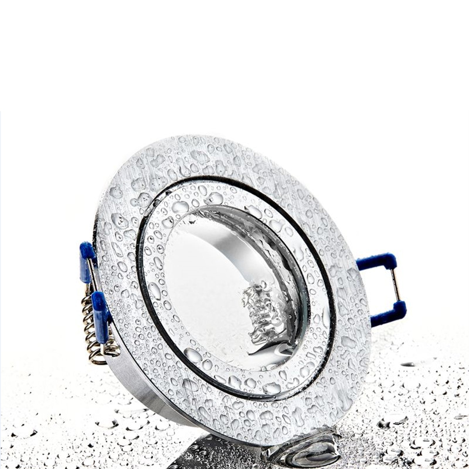 LED Bad Einbaustrahler 230V Mare IP44 GU10 Smart 4,7W RGBW - Alu Silber rund