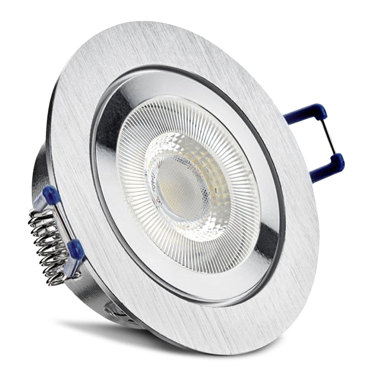 Einbaurahmen Mare IP44 Alu Silber rund mit LED CRI95