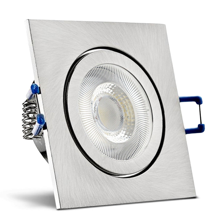 Einbaurahmen Mare IP44 Edelstahl gebürstet eckig mit LED CRI95