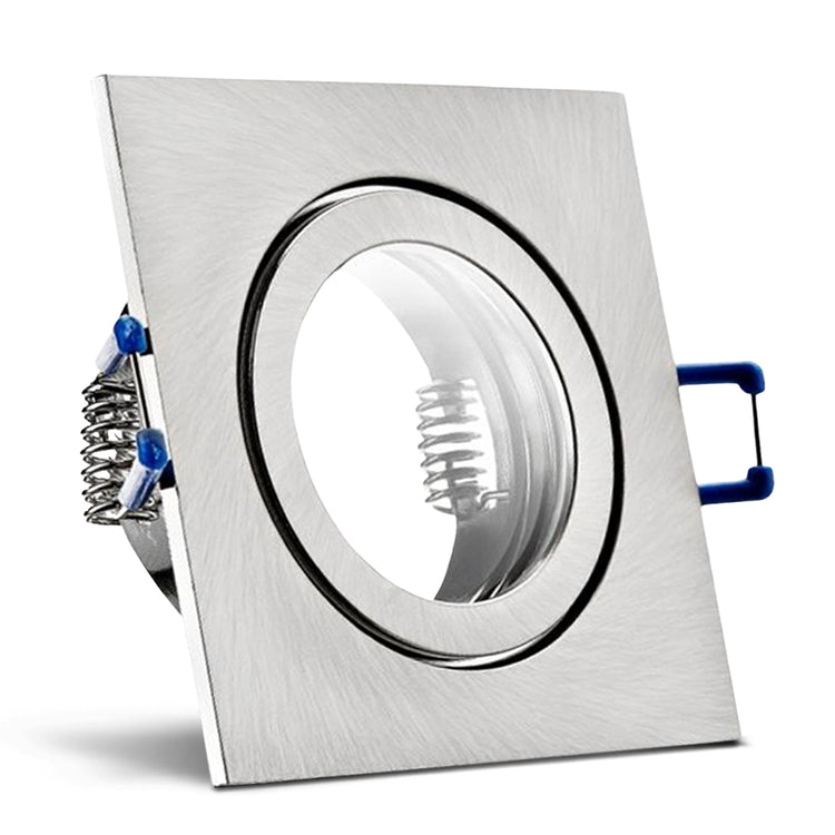 Einbaurahmen Mare IP44 Edelstahl gebürstet eckig ohne Leuchtmittel