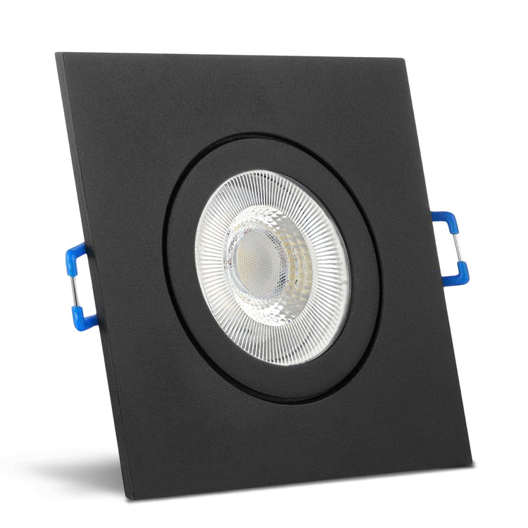 Einbaurahmen Mare IP44 Schwarz eckig mit LED CRI95