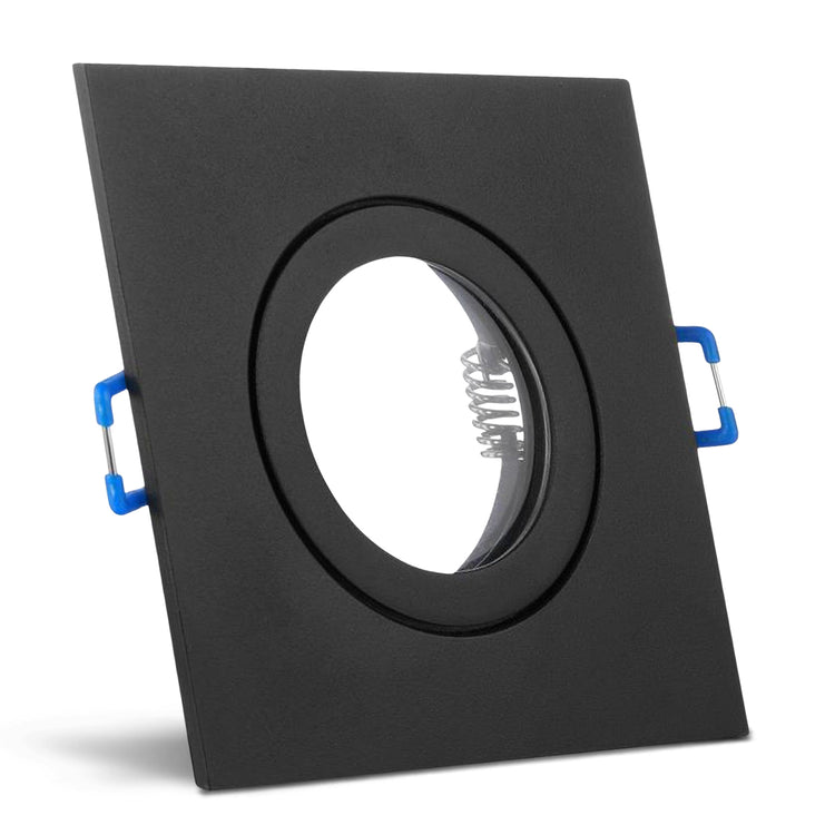 Einbaurahmen Mare IP44 Schwarz eckig ohne Leuchtmittel