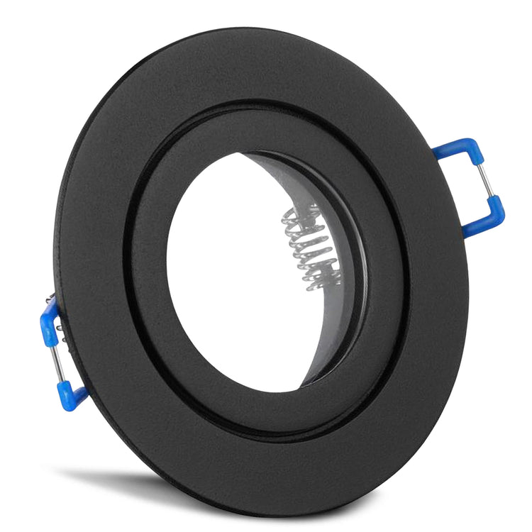 Einbaurahmen Mare IP44 Schwarz rund ohne Leuchtmittel