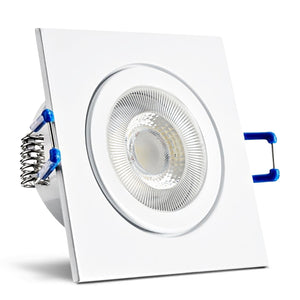 Einbaurahmen Mare IP44 Weiß eckig mit LED CRI95