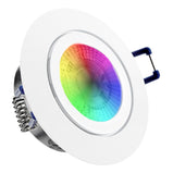 LED Bad Einbaustrahler 230V Mare IP44 GU10 Smart 4,5W RGBW - Weiß rund