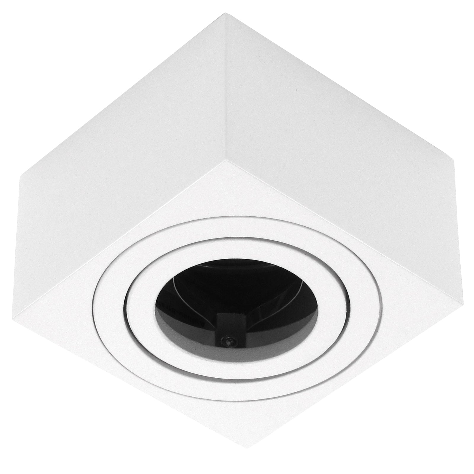 LED Aufbaustrahler Set Aufbau Spots eckig Weiß 230V ohne Leuchtmittel Milan-S