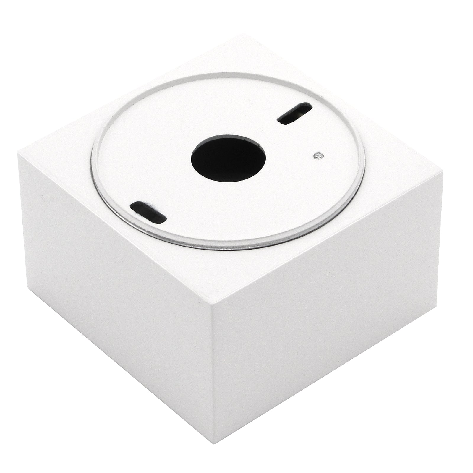 LED Aufbaustrahler Set Aufbau Spots eckig Weiß 230V ohne Leuchtmittel Milan-S Rückansicht