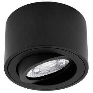 LED Aufbaustrahler Set Aufbau Spots rund schwarz 230V 5W 3-Stufen dimmbar Milan-XS