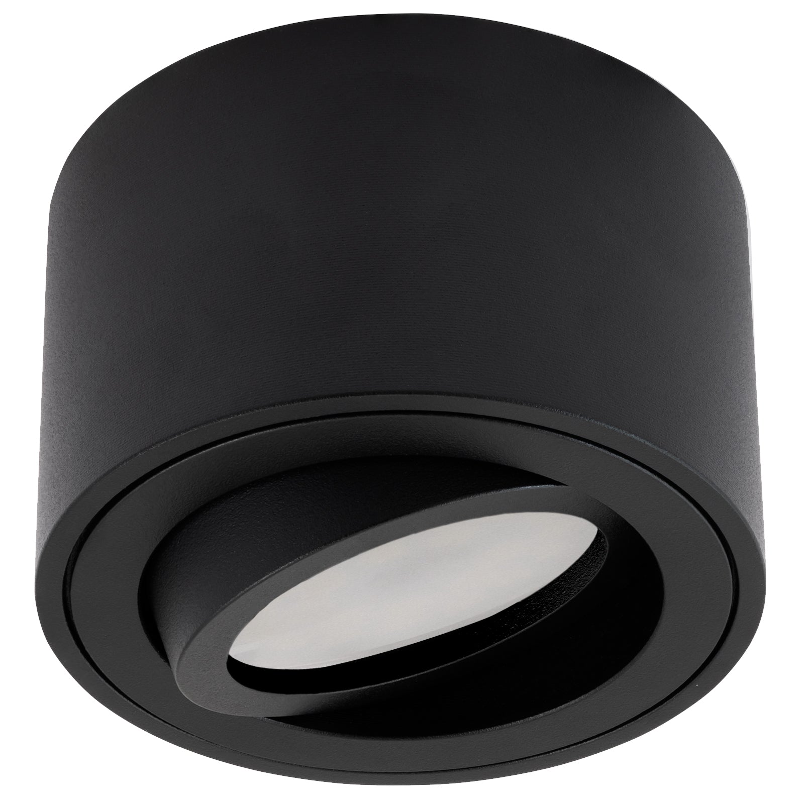 LED Aufbaustrahler 230V Milan-xS 230V flach Spot – Aufbauleuchten Schwarz, rund schwenkbar dimmbar
