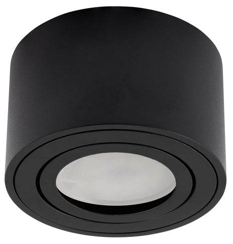 LED Aufbaustrahler 230V Milan-xS 230V flach Spot – Aufbauleuchten Schwarz, rund schwenkbar dimmbar