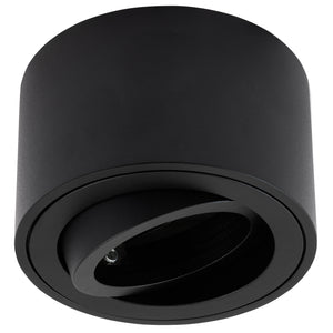 LED Aufbaustrahler Set Aufbau Spots rund Schwarz 230V ohne Leuchtmittel Milan-xs