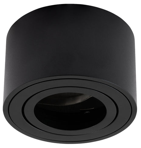 LED Aufbaustrahler Set Aufbau Spots rund Schwarz 230V ohne Leuchtmittel Milan-xs