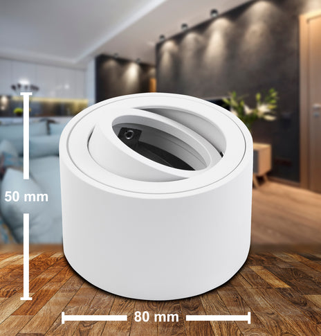 LED Aufbaustrahler Aufbauleuchten 230V Anwendungsfoto Wohnräume  Flur Küche