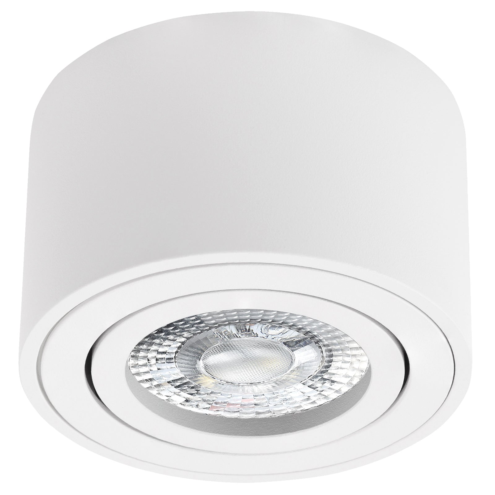LED Aufbaustrahler Set Aufbau Spots rund Weiß 230V 5W 3-Stufen dimmbar Milan-XS