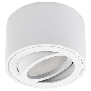 LED Aufbaustrahler 230V Milan-xS 230V flach Spot – Aufbauleuchten weiß, rund schwenkbar dimmbar