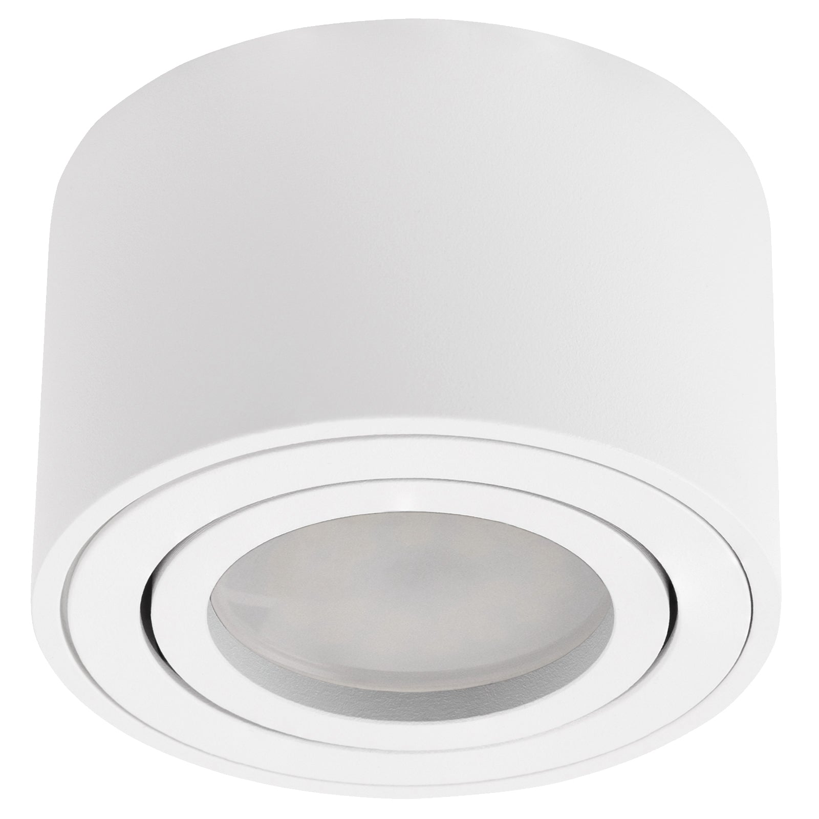 LED Aufbaustrahler 230V Milan-xS 230V flach Spot – Aufbauleuchten weiß, rund schwenkbar dimmbar