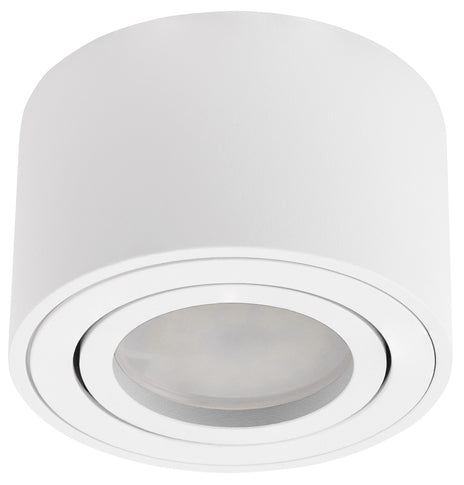 LED Aufbaustrahler 230V Milan-xS 230V flach Spot – Aufbauleuchten weiß, rund schwenkbar dimmbar