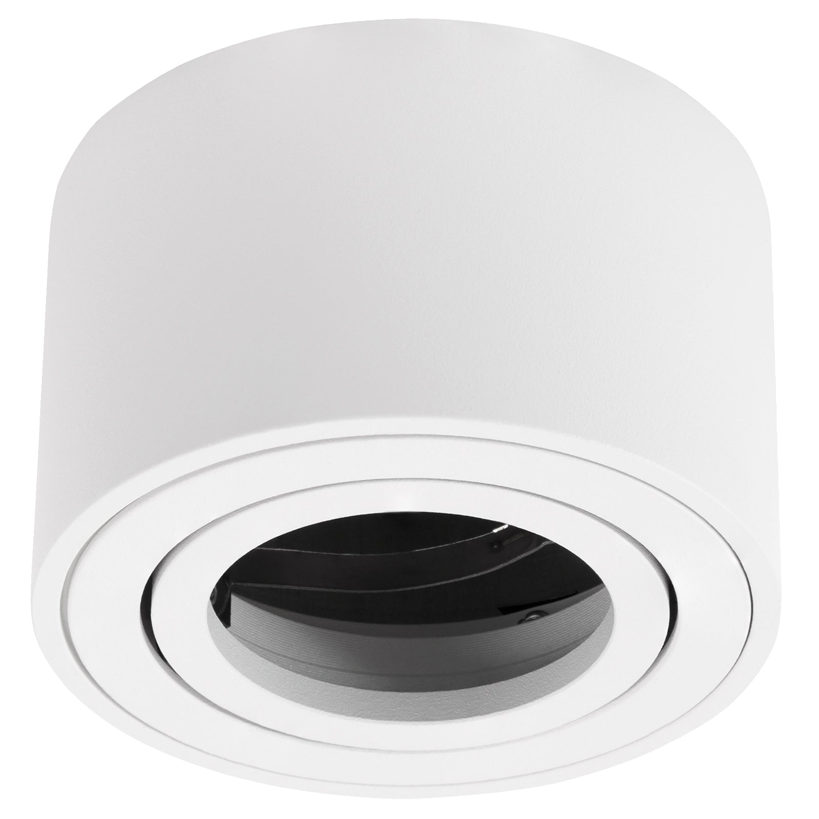 LED Aufbaustrahler Set Aufbau Spots rund Weiß 230V ohne Leuchtmittel Milan-xs